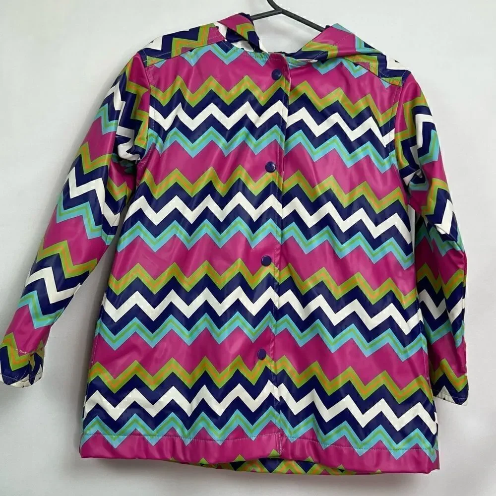 Hartstrings Purple and pink lined raincoat with hood